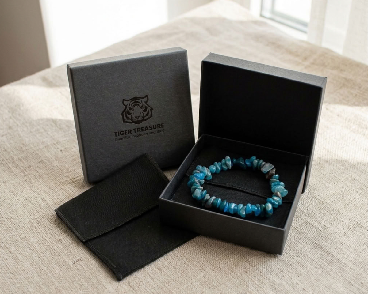 Apatit Splitter Armband - Tiger Treasure- Qualität, inspiriert seit 1890