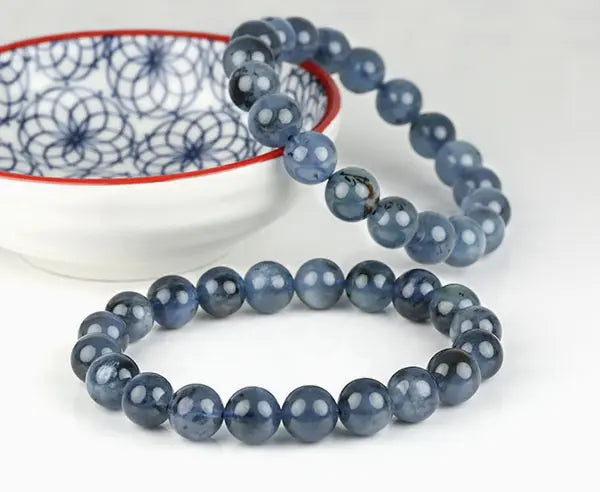 Armband aus Aquamarin 10mm Durchmesser