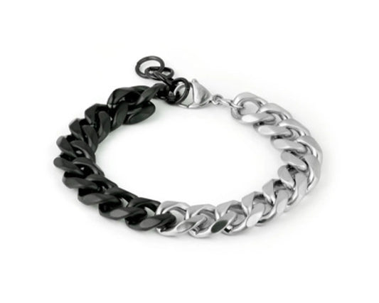 Armband aus Edelstahl in Schwarz und Silber – Zeitlos & maskulin Tiger Treasure - Qualität, inspiriert seit 1890