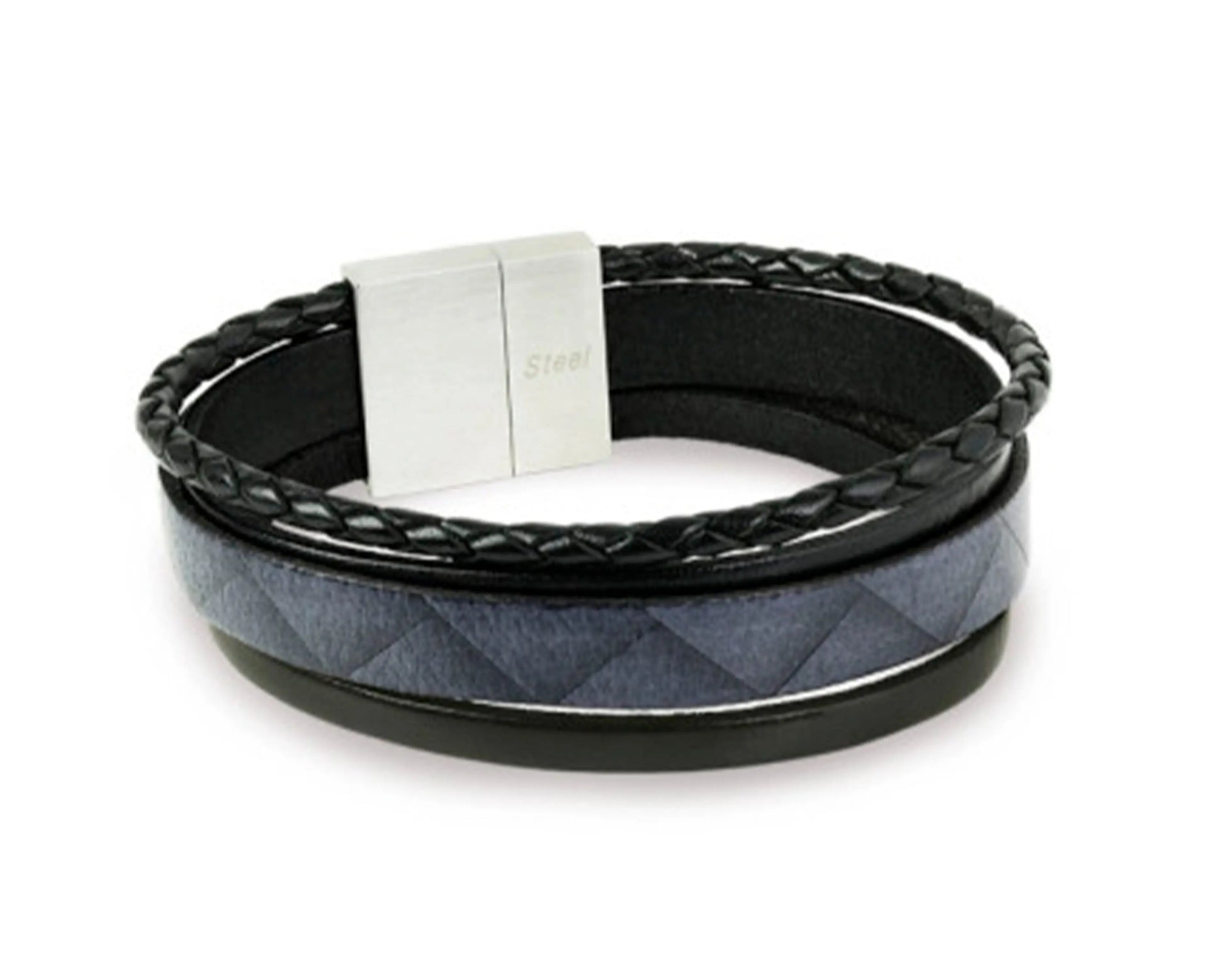 Armband aus Edelstahl und Nappaleder – Stilvolle Kombination aus Stärke und Eleganz Tiger Treasure - Qualität, inspiriert seit 1890