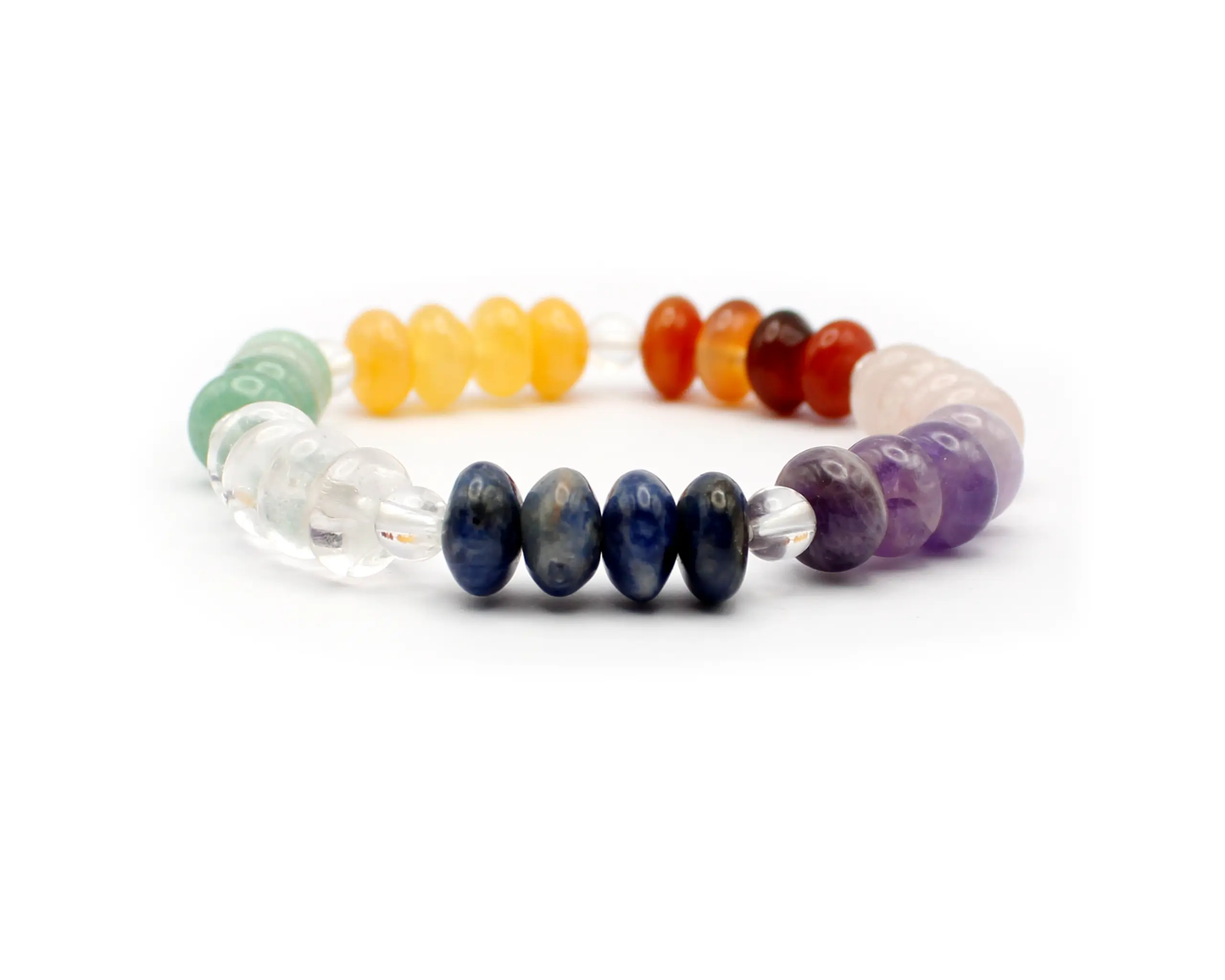 Armband aus natürlichen Edelsteinen mit Rondell-Schliff – Ein Kaleidoskop aus Farben