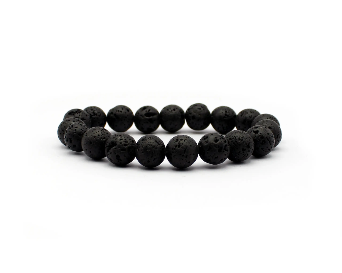 Lavastein Armband: Schmuck aus Naturstein für Stärke und Ausgeglichenheit