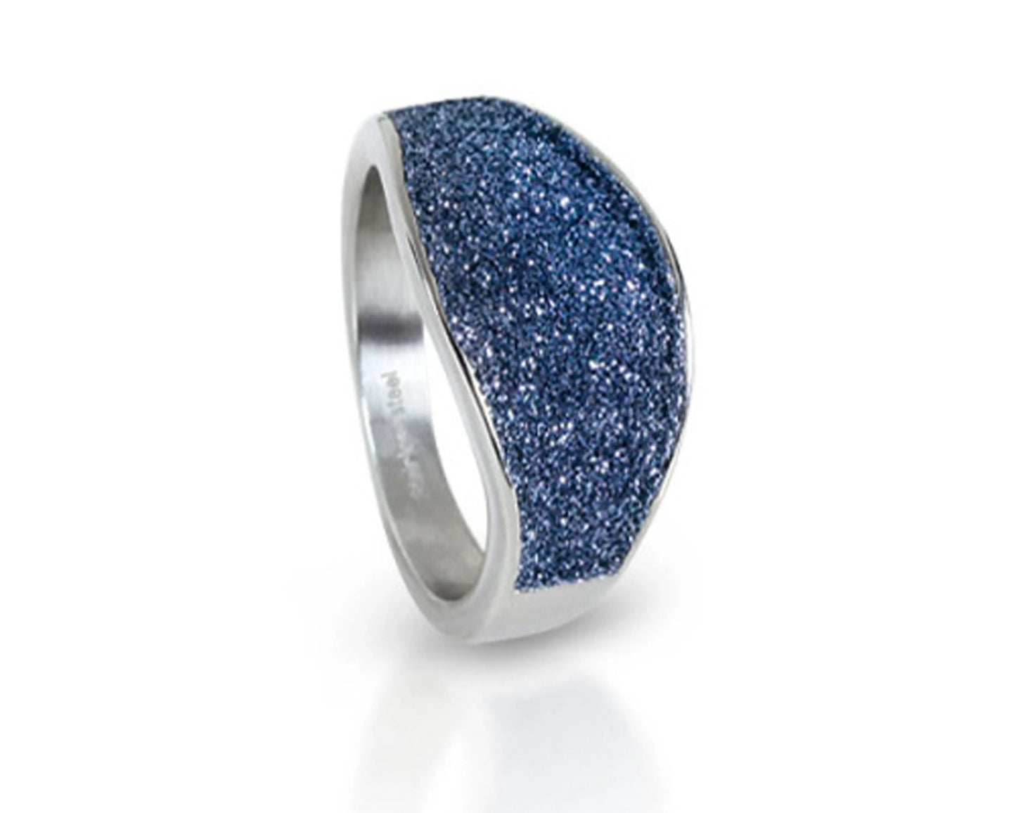 Edelstahlring „Sternenglanz“ – Blaues Funkeln in zeitlosem Design Tiger Treasure - Qualität, inspiriert seit 1890