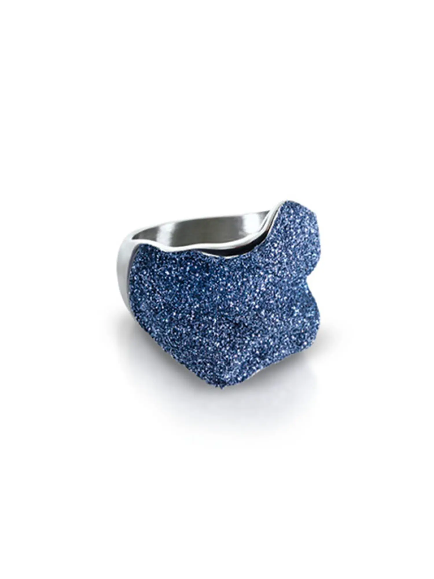 Edelstahlring „Sternenglanz“ – Blaues Funkeln in zeitlosem Design - Tiger Treasure - Qualität, inspiriert seit 1890