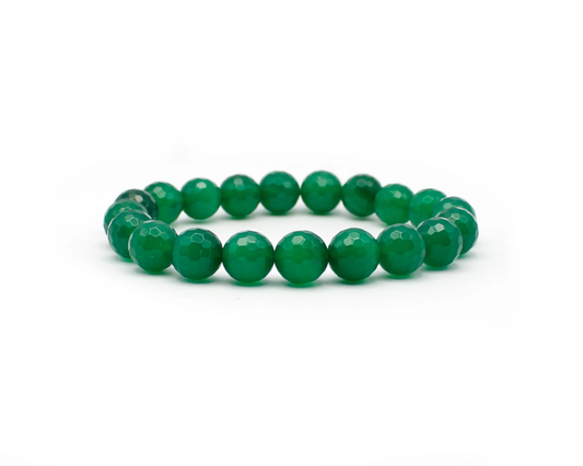 Grünachat Armband 19cm lang elastisch