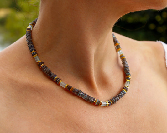 Kette „Island“ – Die Ruhe der Natur in Stein gefasst Tiger Treasure- Qualität, inspiriert seit 1890