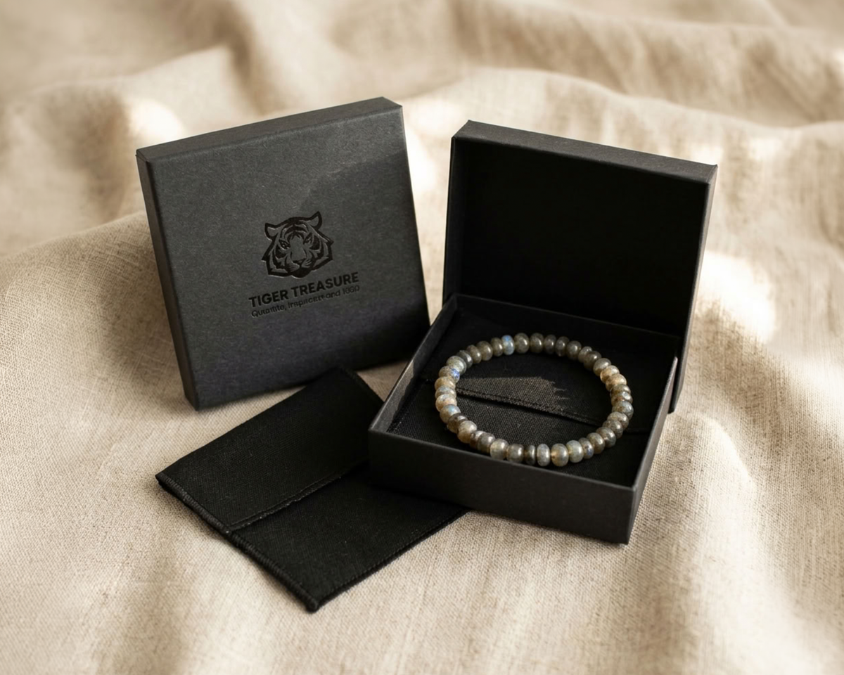 Labradorit Armband Rondell - Tiger Treasure- Qualität, inspiriert seit 1890