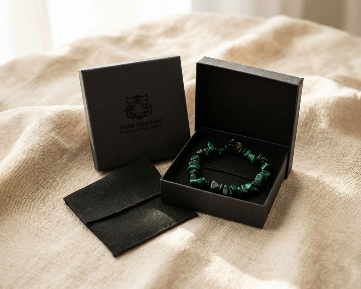 Malachit Splitter Armband Geschenkverpackung | Tiger Treasure