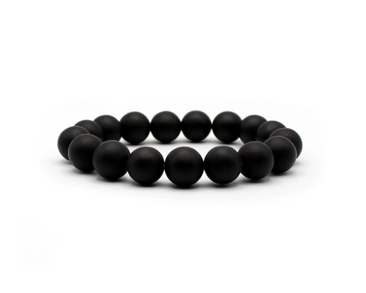 Schwarzes mattes Onyx-Armband