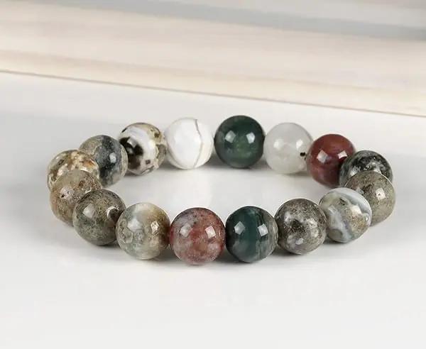 Buntjaspis Ozean Armband für natürliche Gelassenheit