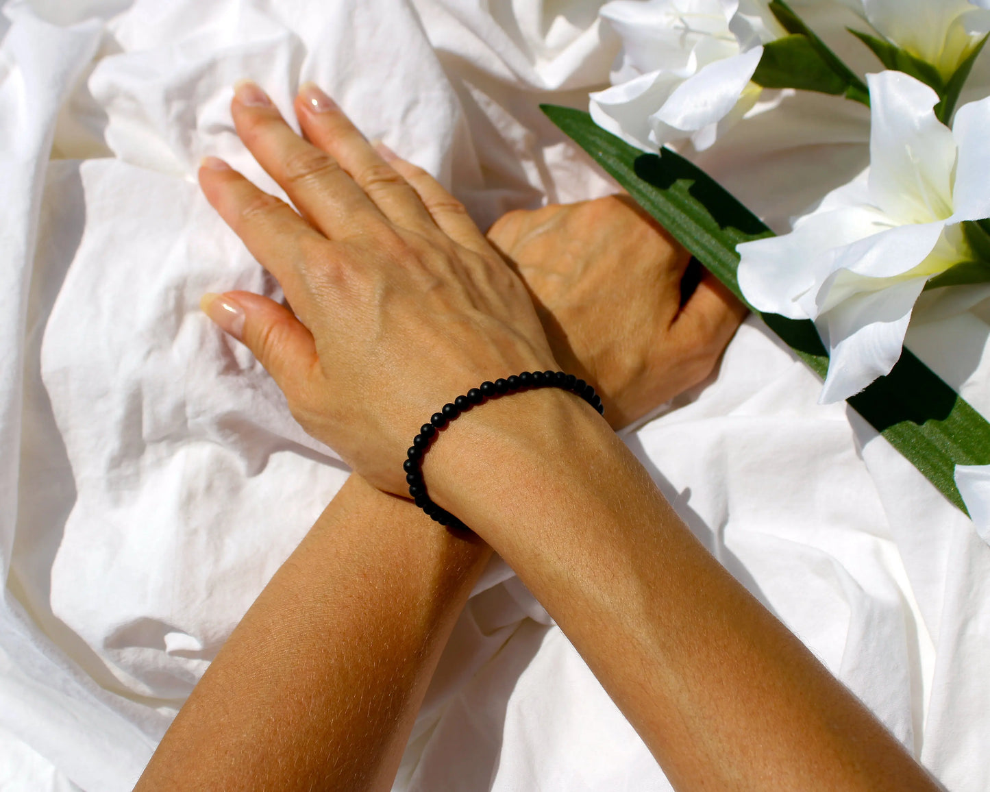 Schwarzes Mattes Onyx-Armband: Zeitlose Eleganz und Schutzstein Tiger Treasure - Qualität, inspiriert seit 1890