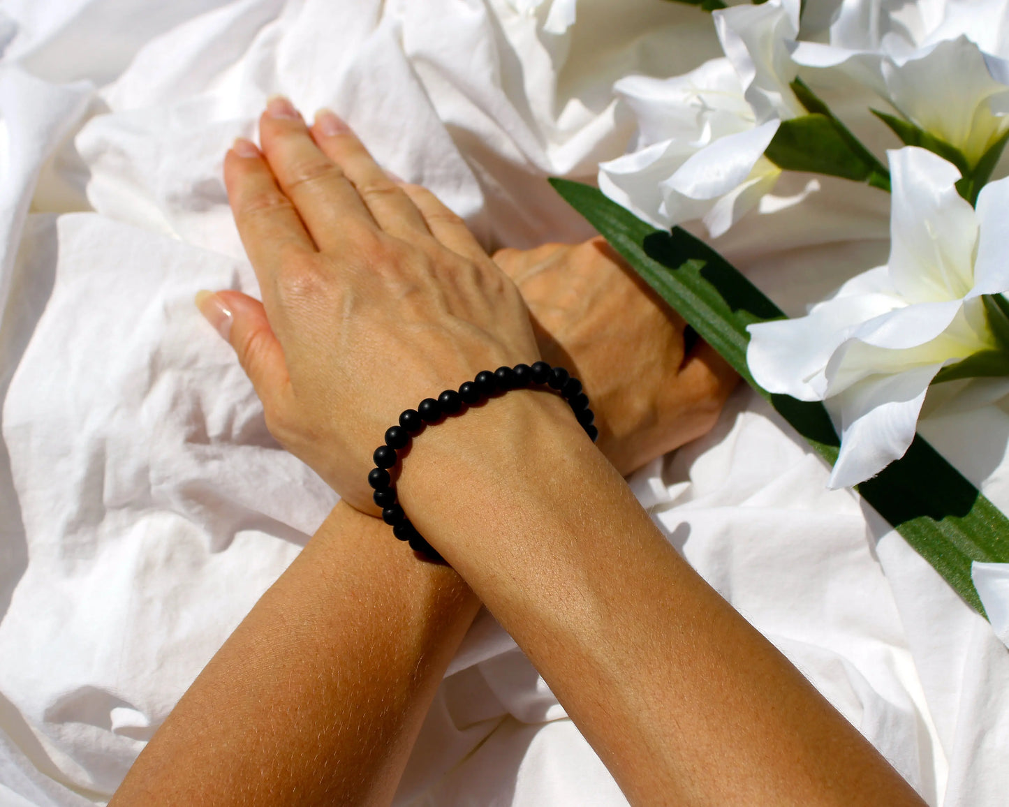 Schwarzes Mattes Onyx-Armband: Zeitlose Eleganz und Schutzstein Tiger Treasure - Qualität, inspiriert seit 1890