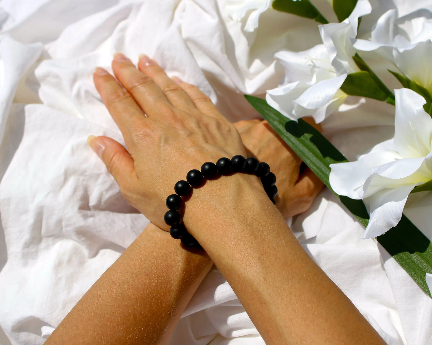 Schwarzes Mattes Onyx-Armband: Zeitlose Eleganz und Schutzstein Tiger Treasure - Qualität, inspiriert seit 1890