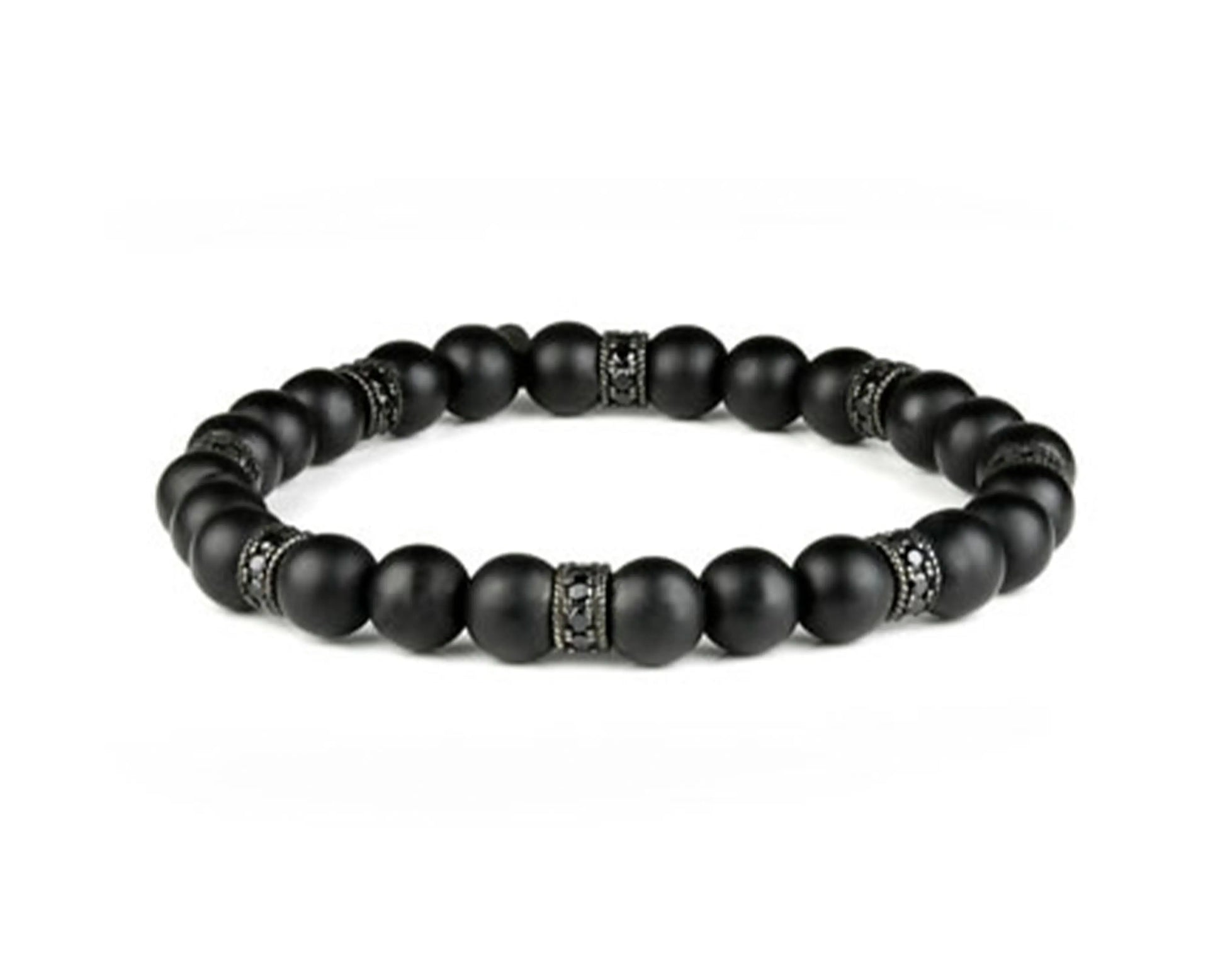 Silberarmband mit Onyx und schwarzen Zirkonia – Maskuline Eleganz in Perfektion Tiger Treasure - Qualität, inspiriert seit 1890