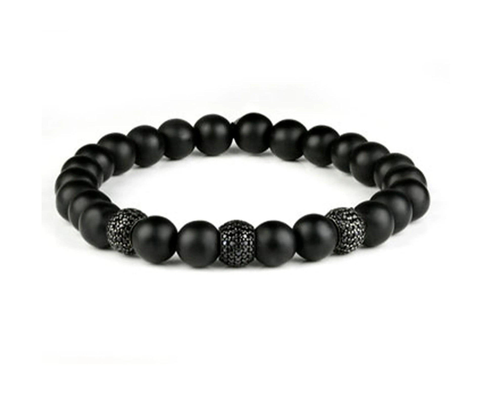 Silberarmband mit Onyx und schwarzen Zirkonia – Zeitlose Eleganz in maskulinem Design Tiger Treasure - Qualität, inspiriert seit 1890