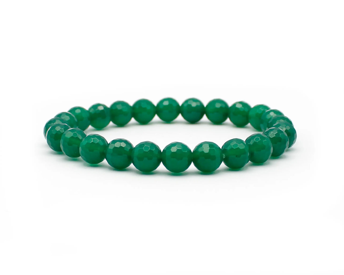 Grünachat Armband 19cm lang elastisch