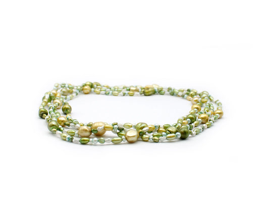 Süßwasser Zuchtperlen Kette barock multicolor 180 cm handgefertigtes Schmuckstück aus Asien für Eleganz Individualität und natürliche Schönheit Tiger Treasure - Qualität, inspiriert seit 1890