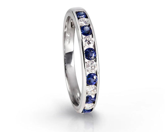 Weißgoldring 750 mit Saphir & Brillant Tiger Treasure - Qualität, inspiriert seit 1890