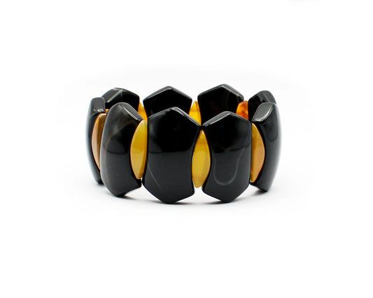 Achat Armreif mit Navette 30 mm – Ausdrucksstarke Eleganz aus Brasilien handgefertigt