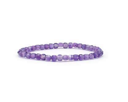 Amethyst Armband „Diamond polish“, handgefertigt, Edelsteine aus Brasilien. | Tiger Treasure