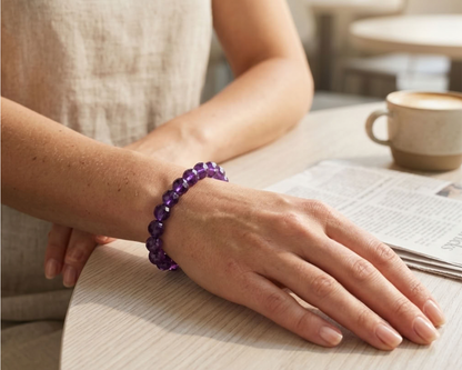 Amethyst Armband facettiert „Melon Cut“ - Tiger Treasure- Qualität, inspiriert seit 1890