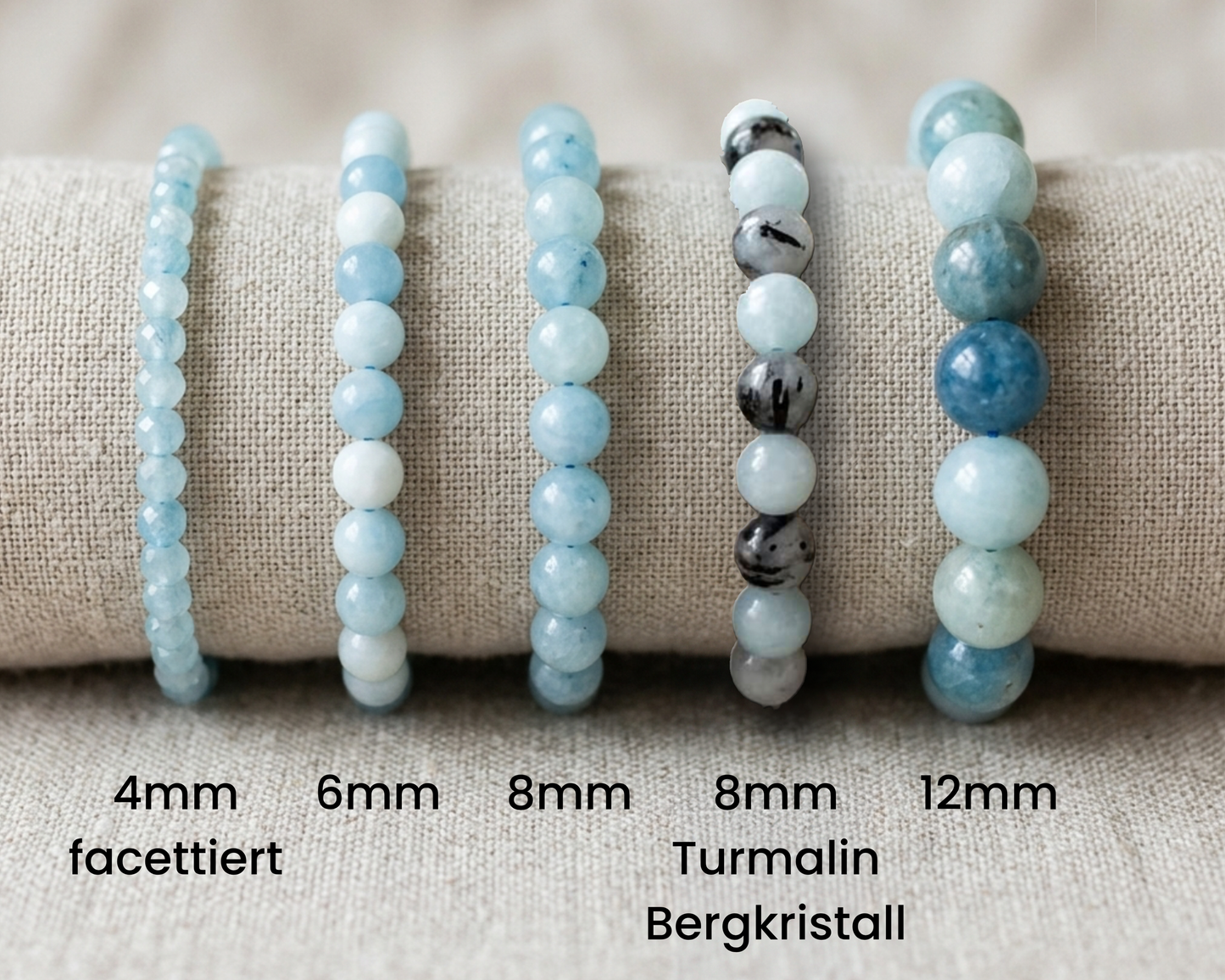 Aquamarin Armband facettiert "Diamond polish" - Tiger Treasure- Qualität, inspiriert seit 1890