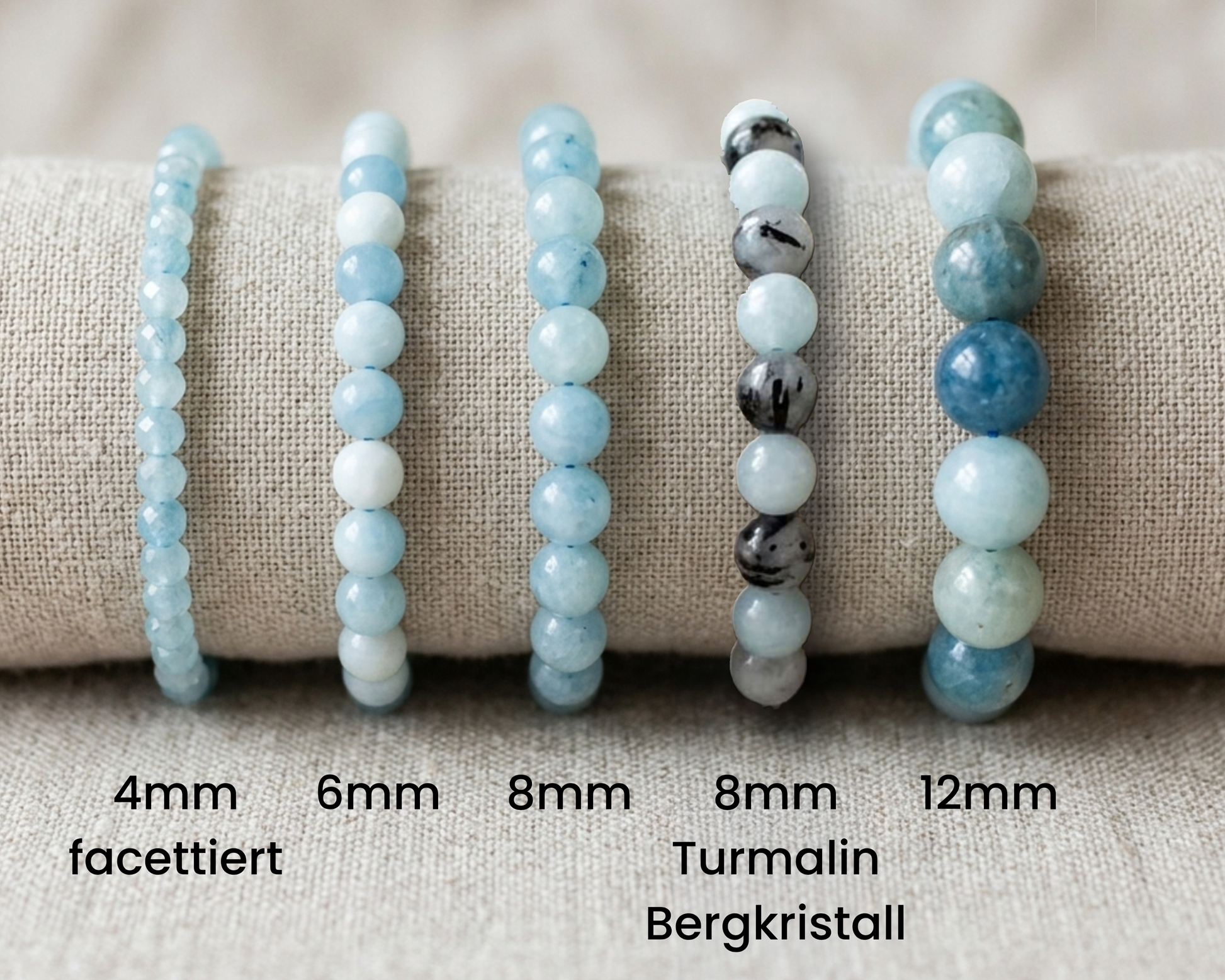 Aquamarin Armband facettiert "Diamond polish" - Tiger Treasure- Qualität, inspiriert seit 1890