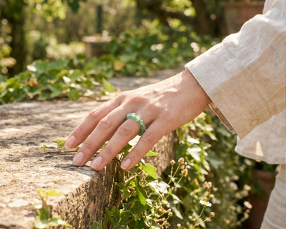 Aventurin-Ring, handgefertigt, Edelsteine aus Brasilien. | Tiger Treasure