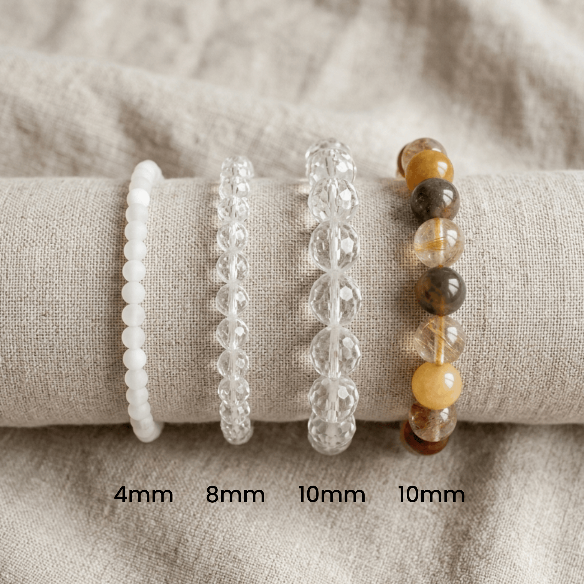 Bergkristall Armband Größenvergleich | Tiger Treasure