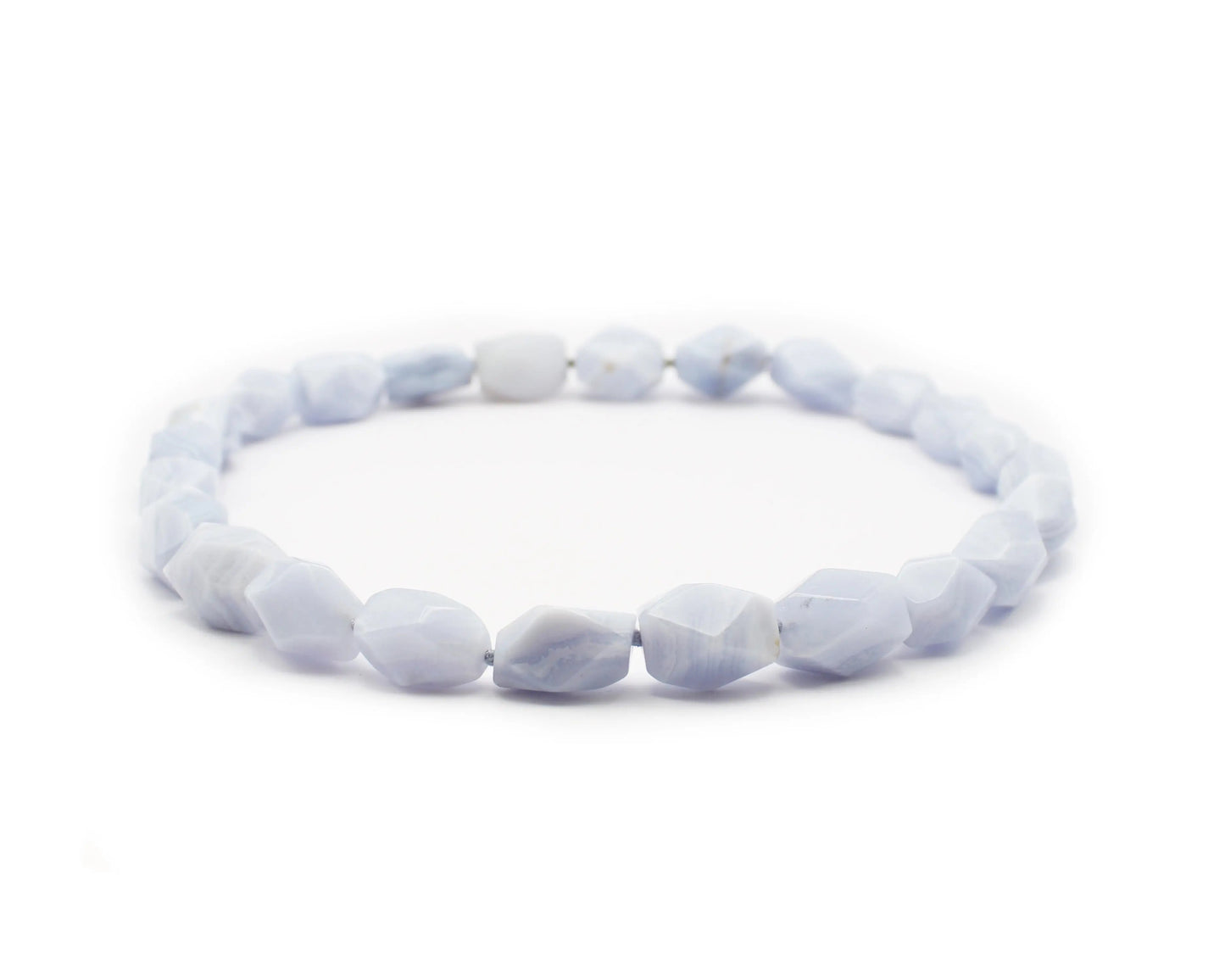 Chalcedon Kette mit Edelsteinen aus Namibia mit Wechselschließe aus Edelstahl handgefertigt Tiger Treasure - Qualität, inspiriert seit 1890