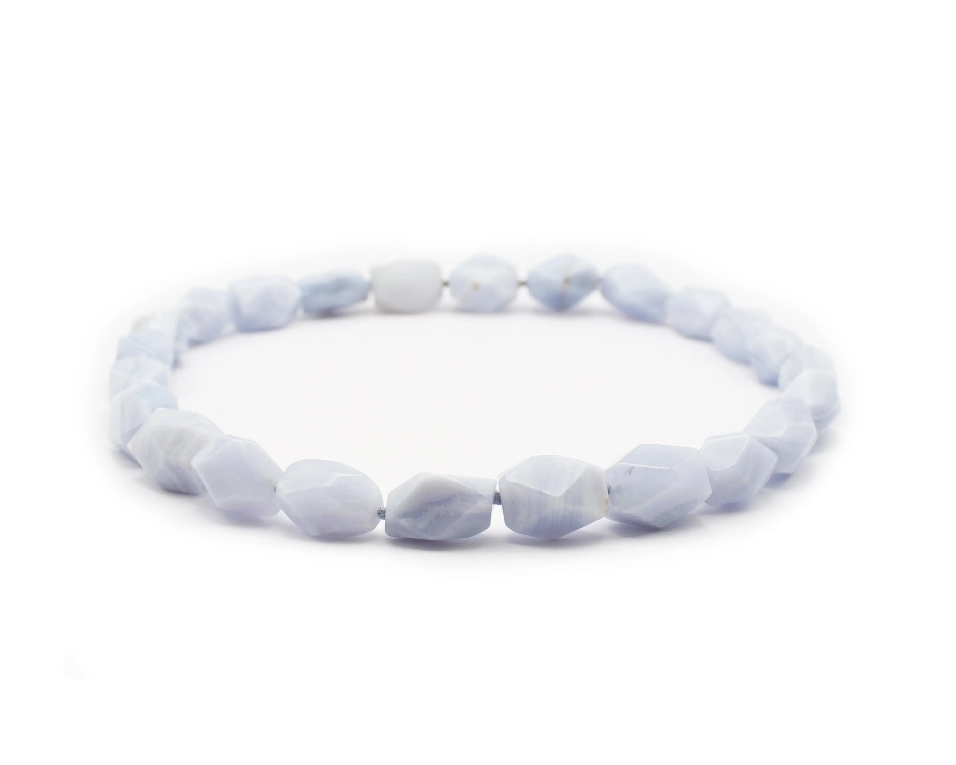 Chalcedon Kette mit Edelsteinen aus Namibia mit Wechselschließe aus Edelstahl handgefertigt Tiger Treasure - Qualität, inspiriert seit 1890