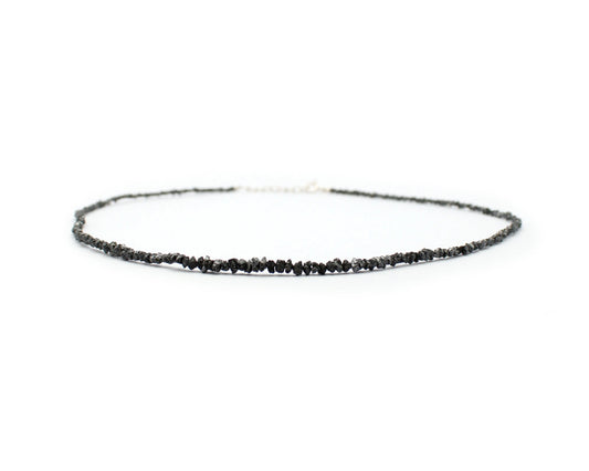 Diamant Kette schwarz handgefertigtes Schmuckstück mit Silber Finish für Stärke Eleganz und luxuriöse Ausstrahlung Tiger Treasure - Qualität, inspiriert seit 1890