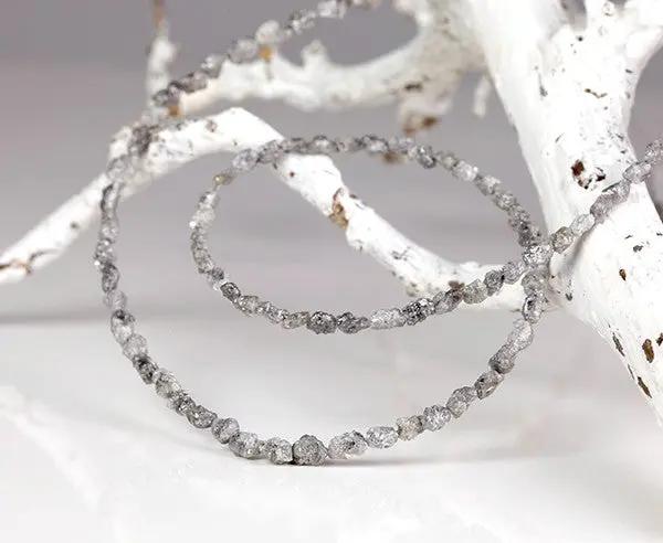 Graue Diamantkette mit einstellbarer Länge