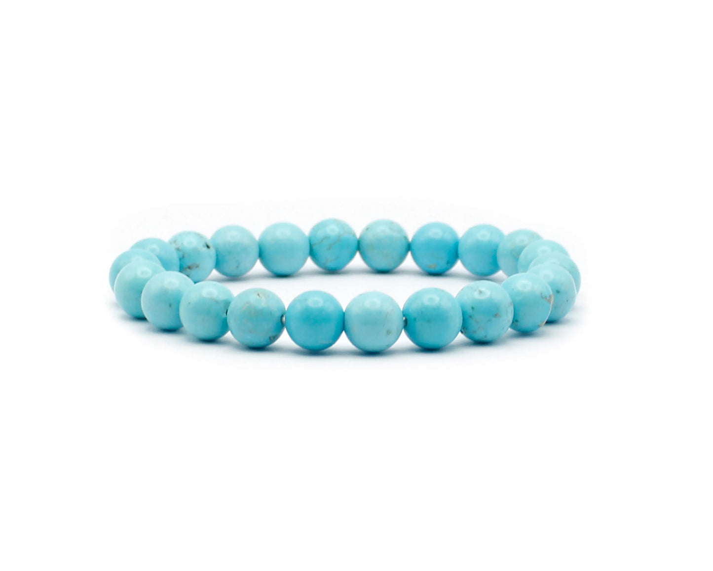 Howlith Armband 8mm handgefertigt mit Edelsteinen aus den USA Schmuckstück für Gelassenheit Achtsamkeit und innere Stärke Tiger Treasure - Qualität, inspiriert seit 1890