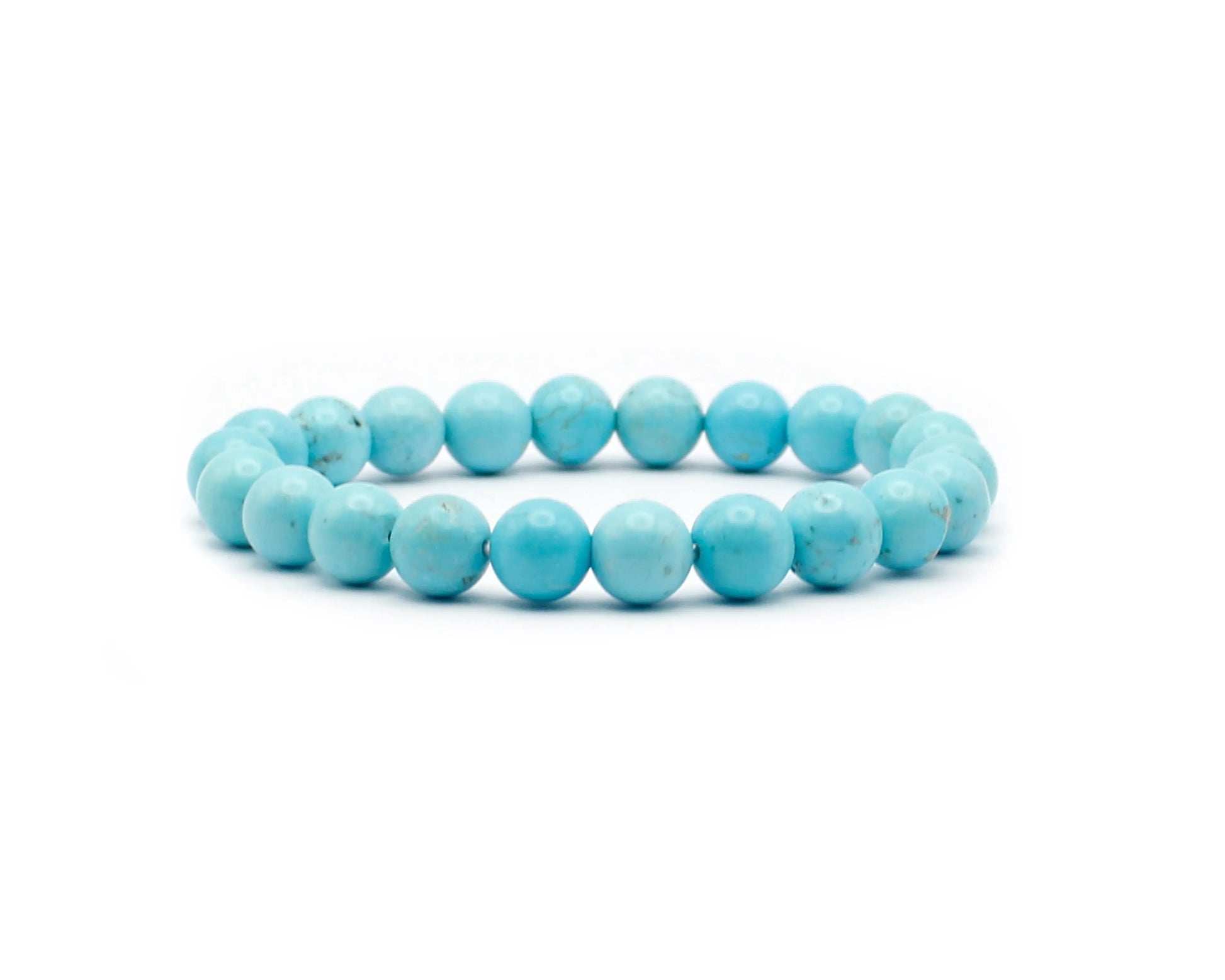 Howlith Armband 8mm handgefertigt mit Edelsteinen aus den USA Schmuckstück für Gelassenheit Achtsamkeit und innere Stärke Tiger Treasure - Qualität, inspiriert seit 1890