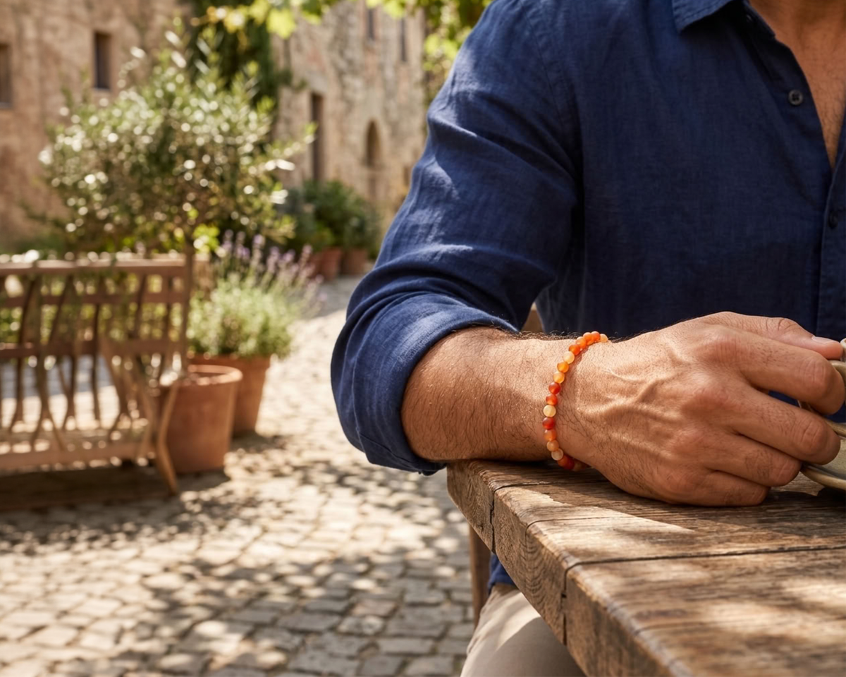 Karneol Armband matt getragen | Tiger Treasure