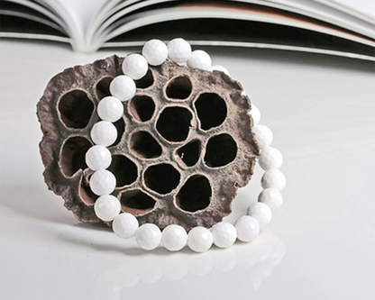 Kascholong Armband mit 8mm facettierte Steine