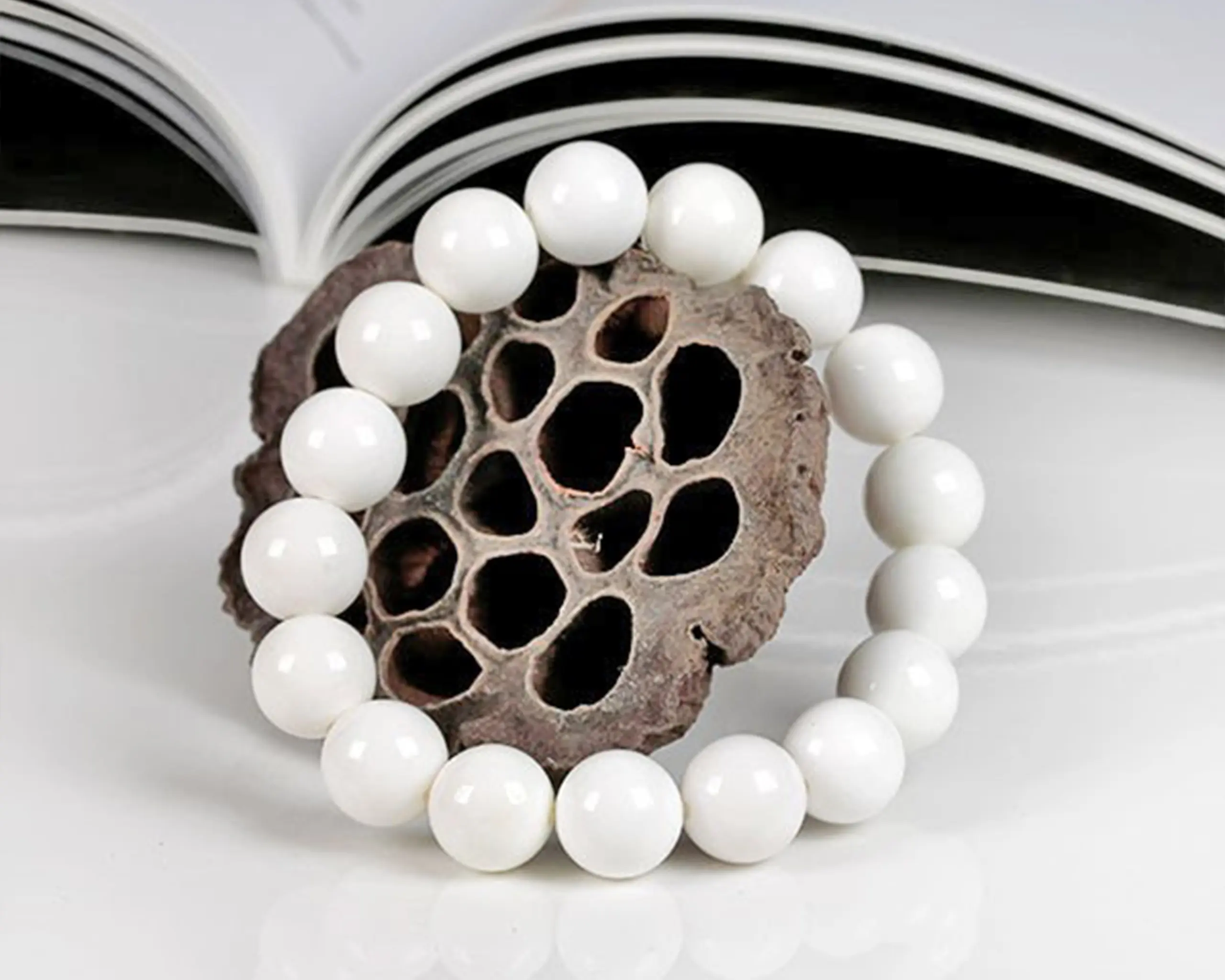 Kascholong Armband mit 12mm Steine | Tiger Treasure