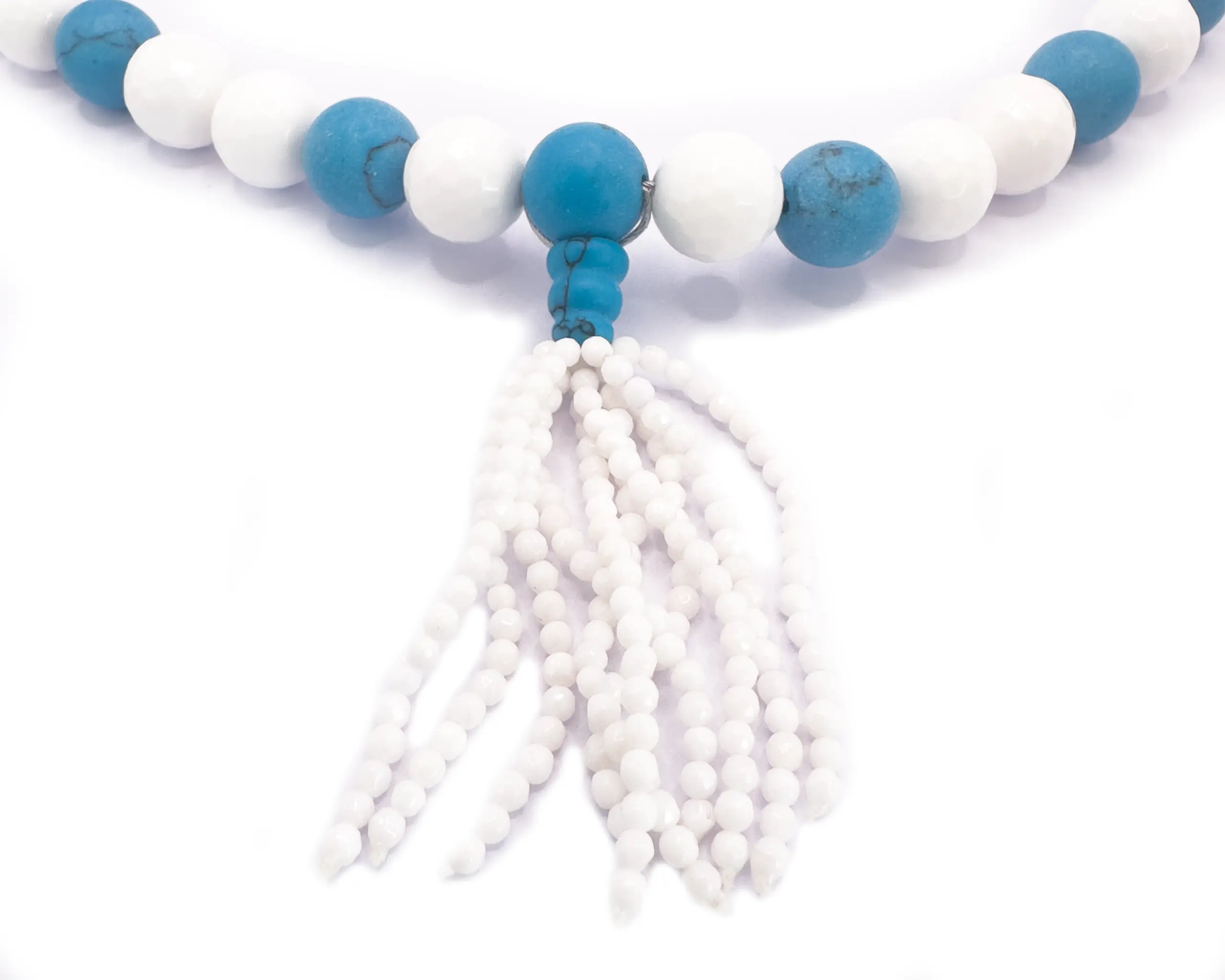 Kette mit Kascholong und rekonstruierter Türkis Edelsteinen