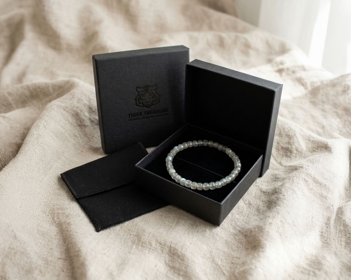 Labradorit Armband facettiert „Diamond polish“ - Tiger Treasure- Qualität, inspiriert seit 1890