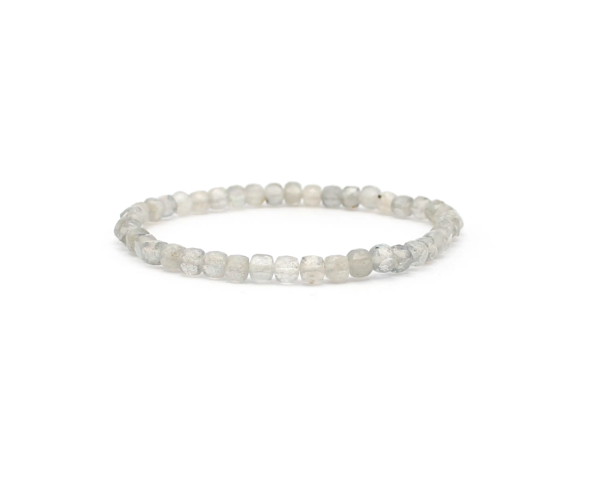 Labradorit Armband mit Würfelform in 19 cm Länge