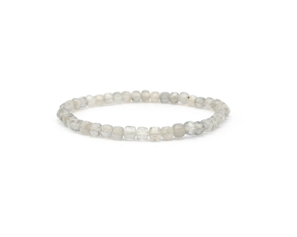 Labradorit Armband mit Würfelform in 19 cm Länge