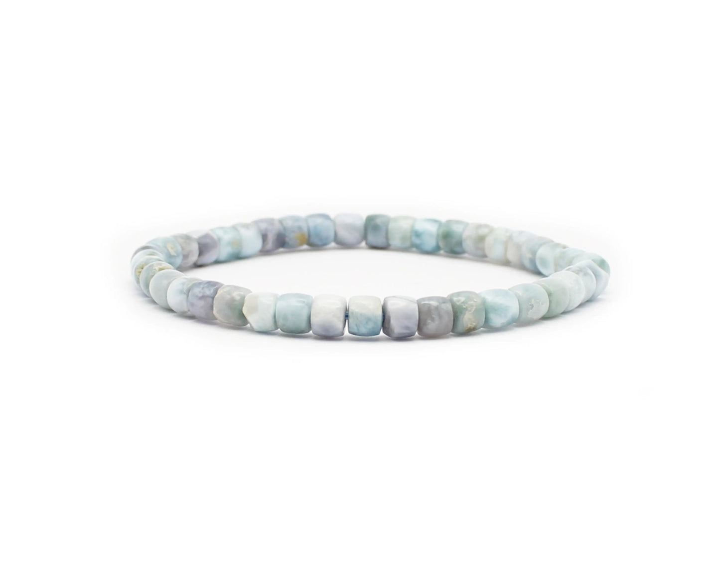 Larimar Armband in Fassform mit Steinen aus der Dominikanischen Republik – Stein der Ruhe und des Ozeans handgefertig Tiger Treasure - Qualität, inspiriert seit 1890