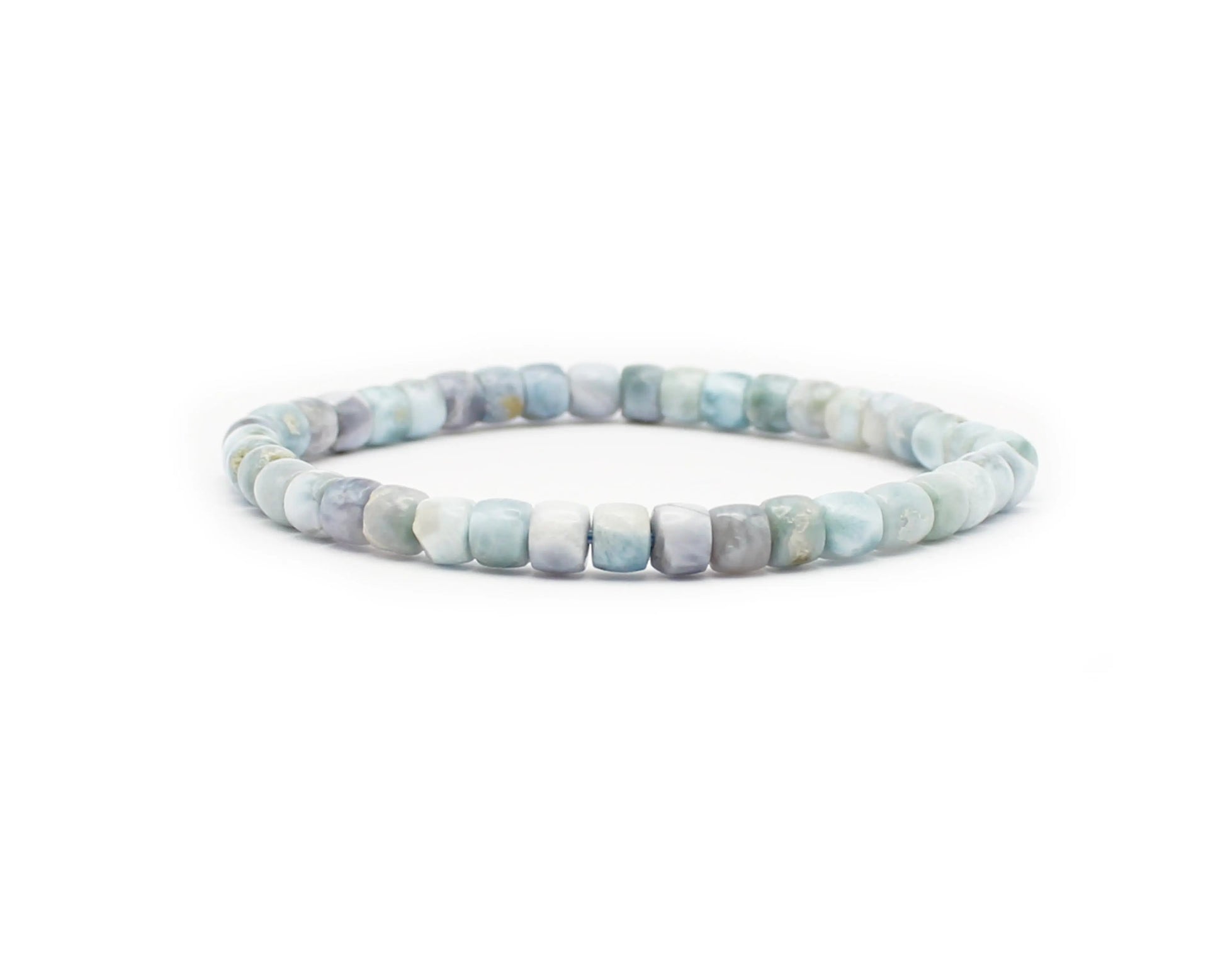 Larimar Armband in Fassform mit Steinen aus der Dominikanischen Republik – Stein der Ruhe und des Ozeans handgefertig Tiger Treasure - Qualität, inspiriert seit 1890