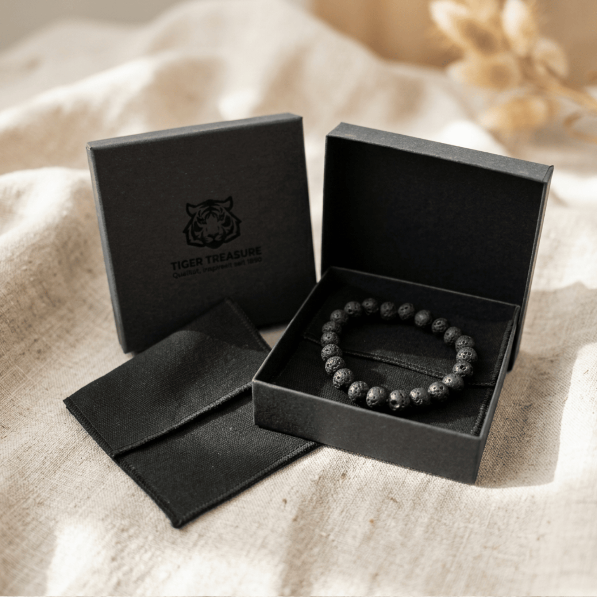 Lavastein Armband - Tiger Treasure- Qualität, inspiriert seit 1890