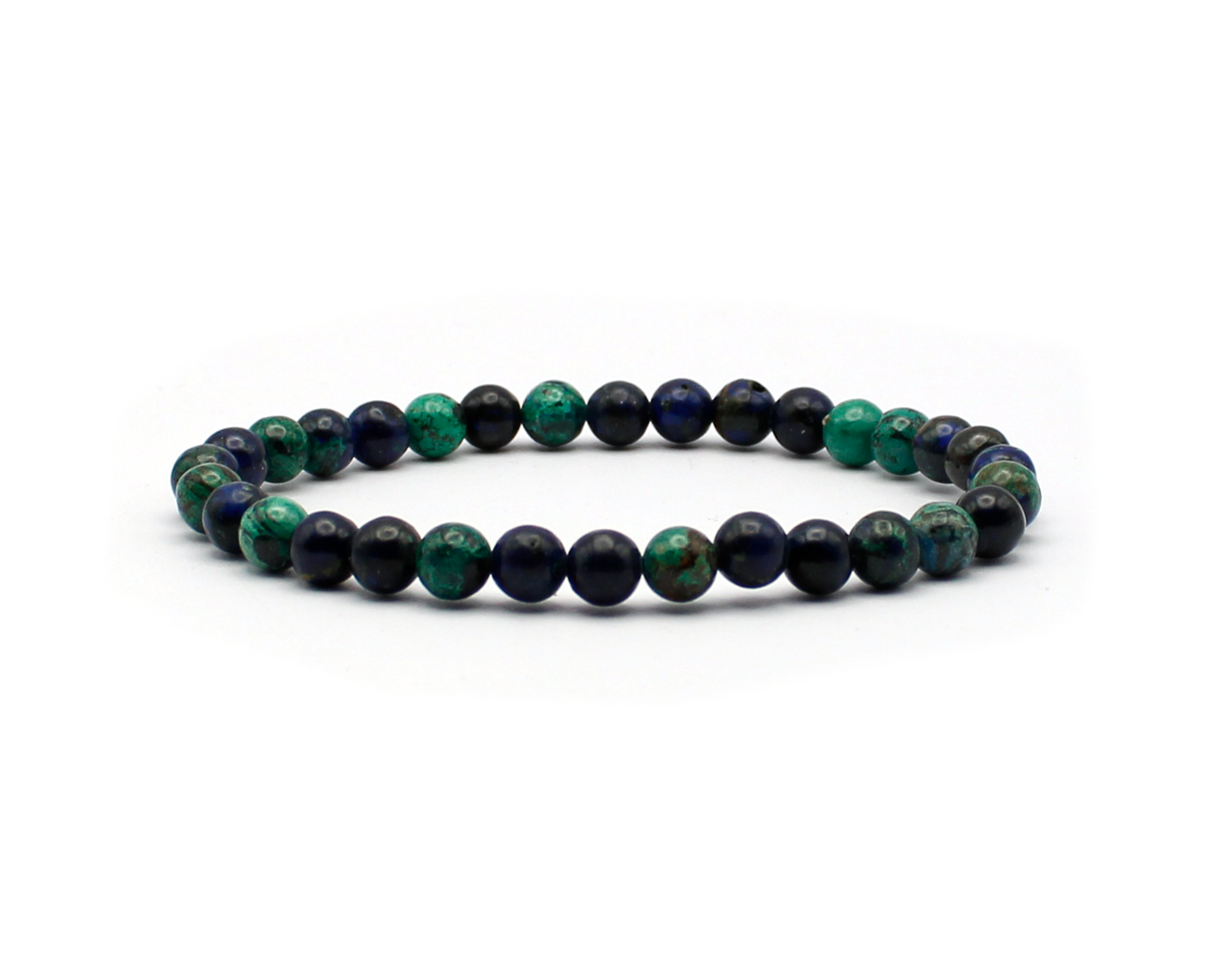 Malachit-Azurit-Armband, handgefertigt, Edelsteine aus Arizona.