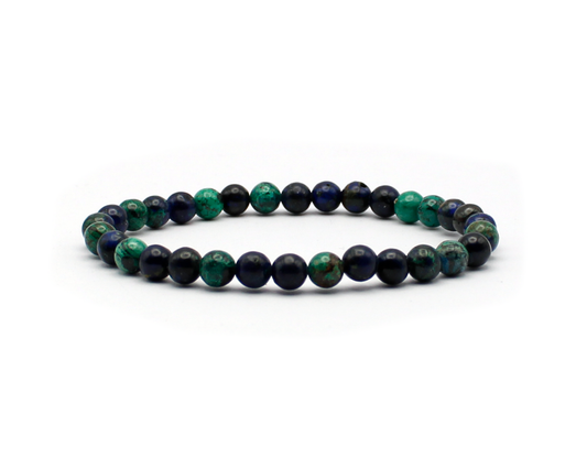Malachit-Azurit Armband, handgefertigt, Edelsteine aus Arizona. | Tiger Treasure
