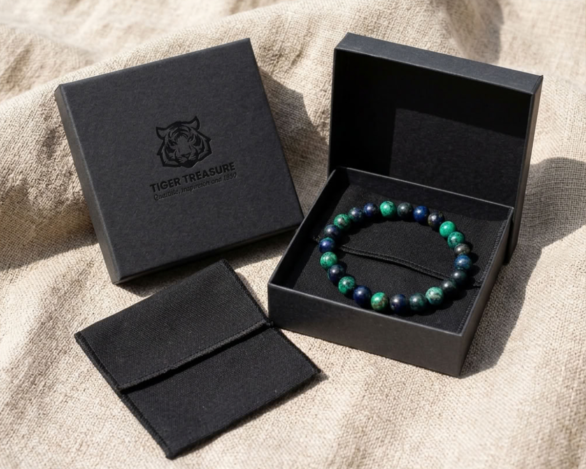 Malachit-Azurit Armband Geschenkverpackung | Tiger Treasure