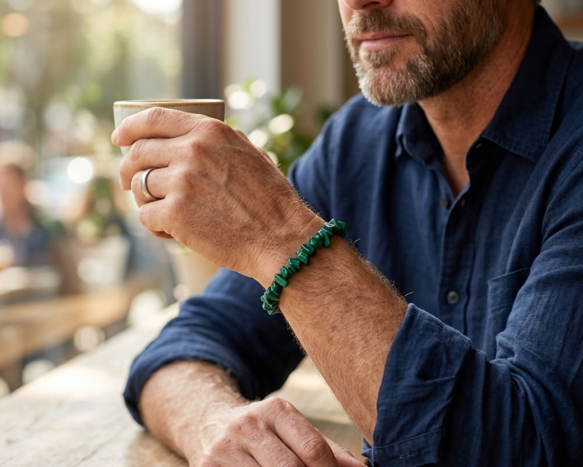 Malachit  Splitter Armband - Tiger Treasure - Qualität, inspiriert seit 1890