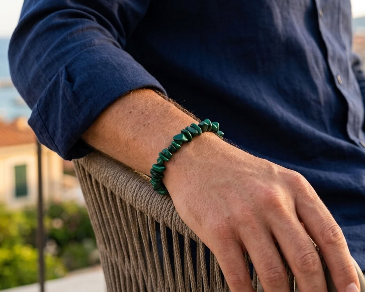 Malachit  Splitter Armband - Tiger Treasure - Qualität, inspiriert seit 1890